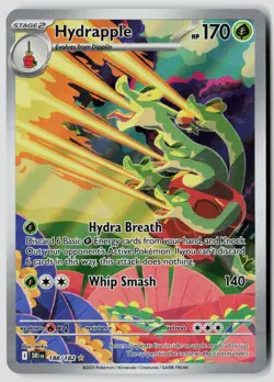 Hydrapple 188/182 Illustration Rare Destined Rivals Pokemon Near Mint - Image 1