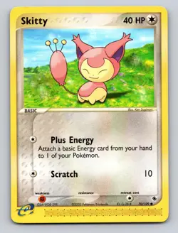 Skitty 70/109 Common Ruby & Sapphire Pokemon NM - Image 1