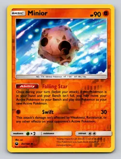 Minior 83/168 Uncommon Celestial Storm Pokemon Reverse Holo NM - Image 1