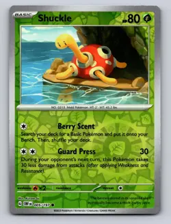 Shuckle 005/197 Common Obsidian Flames Pokemon Reverse Holo NM - Image 1