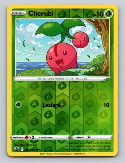 Cherubi 007/163 Common Battle Styles Pokemon Reverse Holo NM - Image 1