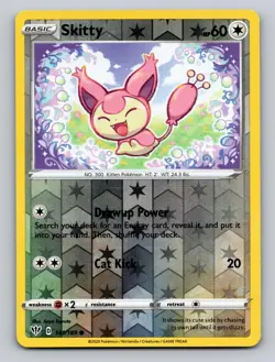 Skitty 141/189 Common Darkness Ablaze Pokemon Reverse Holo NM - Image 1
