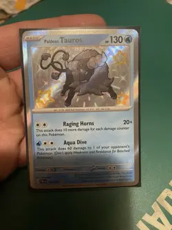 Paldean Tauros - 120/091 - Baby Shiny - Paldean Fates - Pokemon Tcg Nm - Image 1