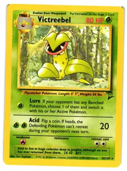Pokemon TCG Victreebel 32/130 Rare Base Set 2 LP - Image 1