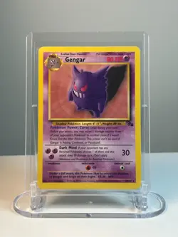 Pokemon Gengar 20/62 Fossil Rare Non Holo LP Vintage WOTC 1999 - Image 3
