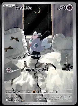 Gothita 124/086 Illustration Rare White Flare Pokemon Holo NM/M - Image 1