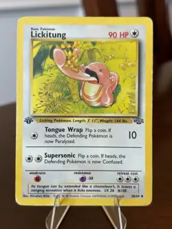 Lickitung Uncommon 1st Edition Jungle 38/64 HP Pokemon TCG - Image 1