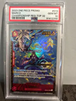 one piece card game Marco Top 64 Regional Championship PSA 10 - Image 1