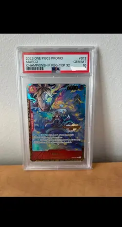 one piece card game Marco Top 64 Regional Championship PSA 10 - Image 2