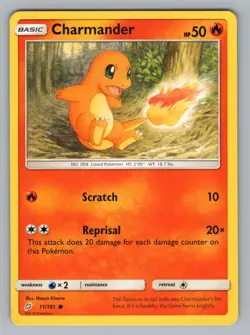 CHARMANDER 11/181 C TEAM UP POKEMON LP TEU 2019U- - Image 1