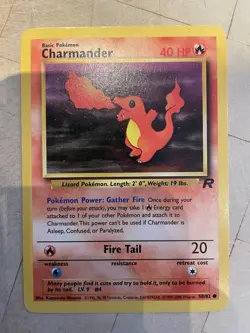 Pokemon TCG Charmander Team Rocket (TR) 50/82 MP - Image 1