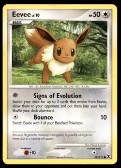 Eevee 59/111 Common Rising Rivals Pokemon Near Mint - Image 1
