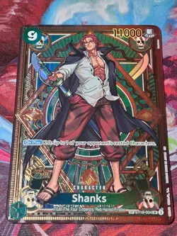2025 ONE PIECE OP11 A FIST OF DIVINE SPEED - SHANKS SP ALT ART ST16-004 - Image 1
