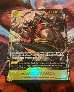 Marshall.D. Teach OP16-119 SEC Alt Art The Time Of Battle One Piece Foil Card - Image 1
