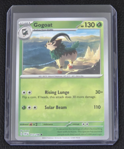 2023 POKEMON SCARLET & VIOLET Gogoat 012/198 REVERSE FOIL CARD 130 HP NM+ - Image 1