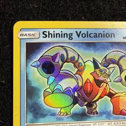 Shining Volcanion 27/73 Pokemon Card Ultra Rare Shining Legends Pokemon TCG NM - Image 3