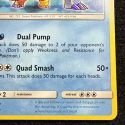 Shining Volcanion 27/73 Pokemon Card Ultra Rare Shining Legends Pokemon TCG NM - Image 5