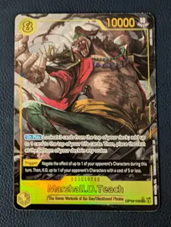 Marshall.D. Teach OP16-119 SEC Alt Art The Time Of Battle One Piece Foil Card - Image 3
