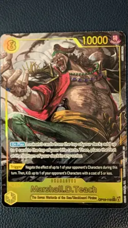 Marshall.D. Teach OP16-119 SEC Alt Art The Time Of Battle One Piece Foil Card - Image 5