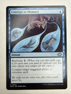 Magic: The Gathering 2024 Consign to Memory MH3 Instant Card Near Mint Condition - Image 1