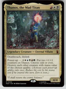 Thanos, the Mad Titan Mythic Marvel Super Heroes 233 MTG Near Mint 2026 - Image 1