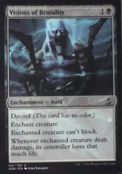 Visions of Brutality - Oath of the Gatewatch: #81, Magic: The Gathering Nm R66 - Image 1
