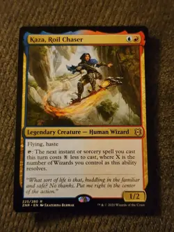 MTG Kaza, Roil Chaser Zendikar Rising RARE Magic the Gathering NM - Image 1