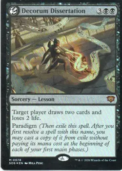 MTG: Secrets of Strixhaven: Foil Decorum Dissertation: Lightly Played Condition - Image 1