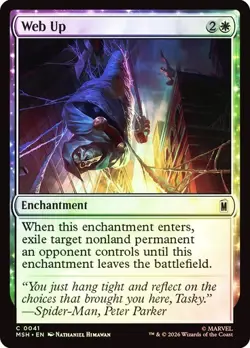 NM Foil Web Up, MTG, Super Heroes, Magic the Gathering, 41 - Image 1