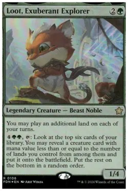Foundations #106 Loot, Exuberant Explorer Foil - Image 1