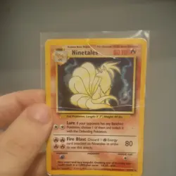 Pokemon Cards: Base Set Shadowless Rare Holo: Ninetales 12/102 HP - Image 3