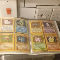 Pokemon TCG Base Set Lot 8 Cards Clefairy Mewtwo Hitmonchan WOTC English - Image 1