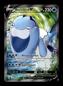 2021 Pokemon SWSH Evolving Skies 176/203 Arctovish V - Image 1
