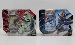Pokemon TCG - Tyranitar V and Empoleon V Strikers Tins Set x2 - Read Description - Image 1