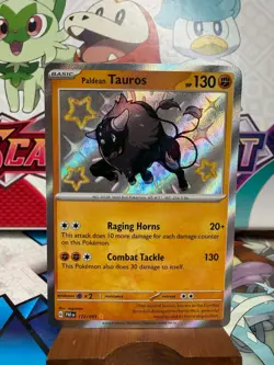 Paldean Tauros 172/091 Baby Shiny - Paldean Fates - Pokemon TCG - SHIPS FAST - Image 1