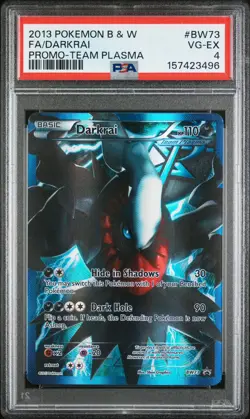 2013 Pokemon B & W Darkrai Promo Team Plasma PSA 4 Full Art - Image 1