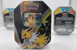 Pokemon TCG - 2021 Eevee Evolutions Tins Set Of 3 - Jolteon, Flareon, Vaporeon V - Image 3
