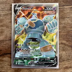 Golurk V 181/203 Ultra Rare - Evolving Skies Sword & Shield Pokemon TCG 2021 - Image 1