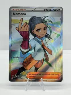 Pokemon TCG Nemona SV: Paldean Fates 229/091 Ultra Rare Full Art Holo (a) - Image 1