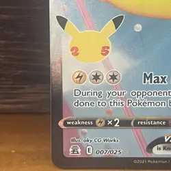 Flying Pikachu VMAX 007/025 Celebrations Holo Pokemon Tcg - Image 5