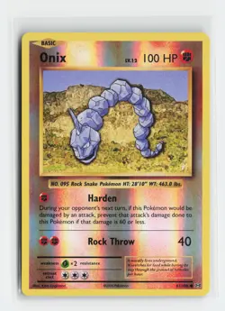 Onix 61/108 Common XY - Evolutions Reverse Holofoil Pokemon NM - Image 1