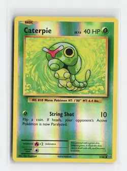 Caterpie 3/108 Common XY - Evolutions Reverse Holofoil Pokemon NM - Image 1