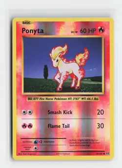 Ponyta 19/108 Common XY - Evolutions Reverse Holofoil Pokemon NM - Image 1