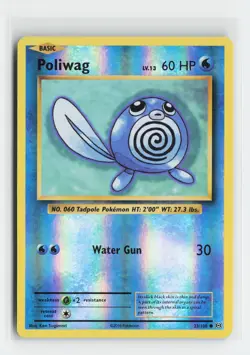 Poliwag 23/108 Common XY - Evolutions Reverse Holofoil Pokemon NM - Image 1
