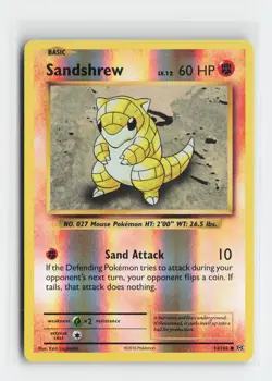 Sandshrew 54/108 Common XY - Evolutions Reverse Holofoil Pokemon NM - Image 1