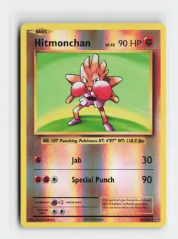 Hitmonchan 62/108 Holo Rare XY - Evolutions Reverse Holofoil Pokemon NM - Image 1