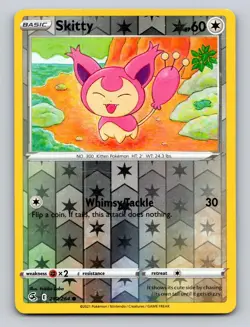 Skitty 210/264 Common Fusion Strike Pokemon Reverse Holo LP - Image 1