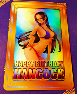 One Piece Waifu Anime Hb Card Prism Holo Carte Boa 3 Mint - Image 1