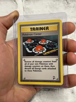 Pokemon Center 114/130 Base Set 2 Trainer Pokemon Card WOTC NM Uncommon TCG Vtg - Image 2