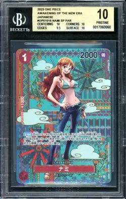 Nami One Piece 2023 Awakening of the New Era Japanese OP01-016 R PRISTINE BGS 10 - Image 1